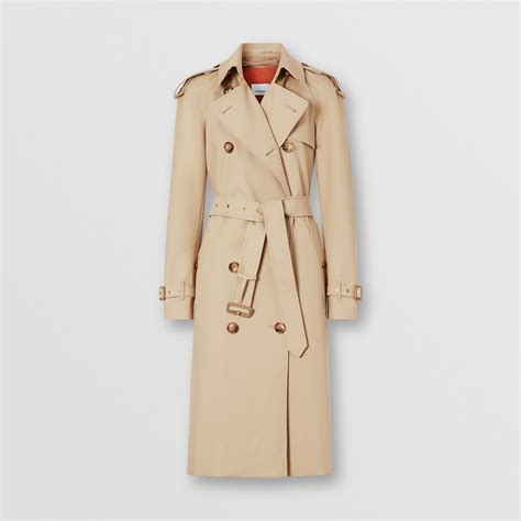 burberry archive-print lined gabardine trench coat|authentic burberry trench coats.